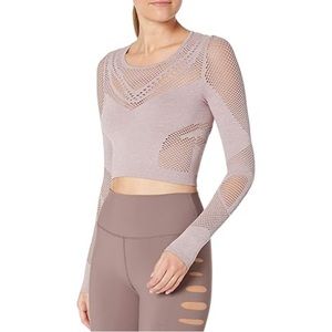 Alo Yoga Siren Long Sleeve in Dusty Rose